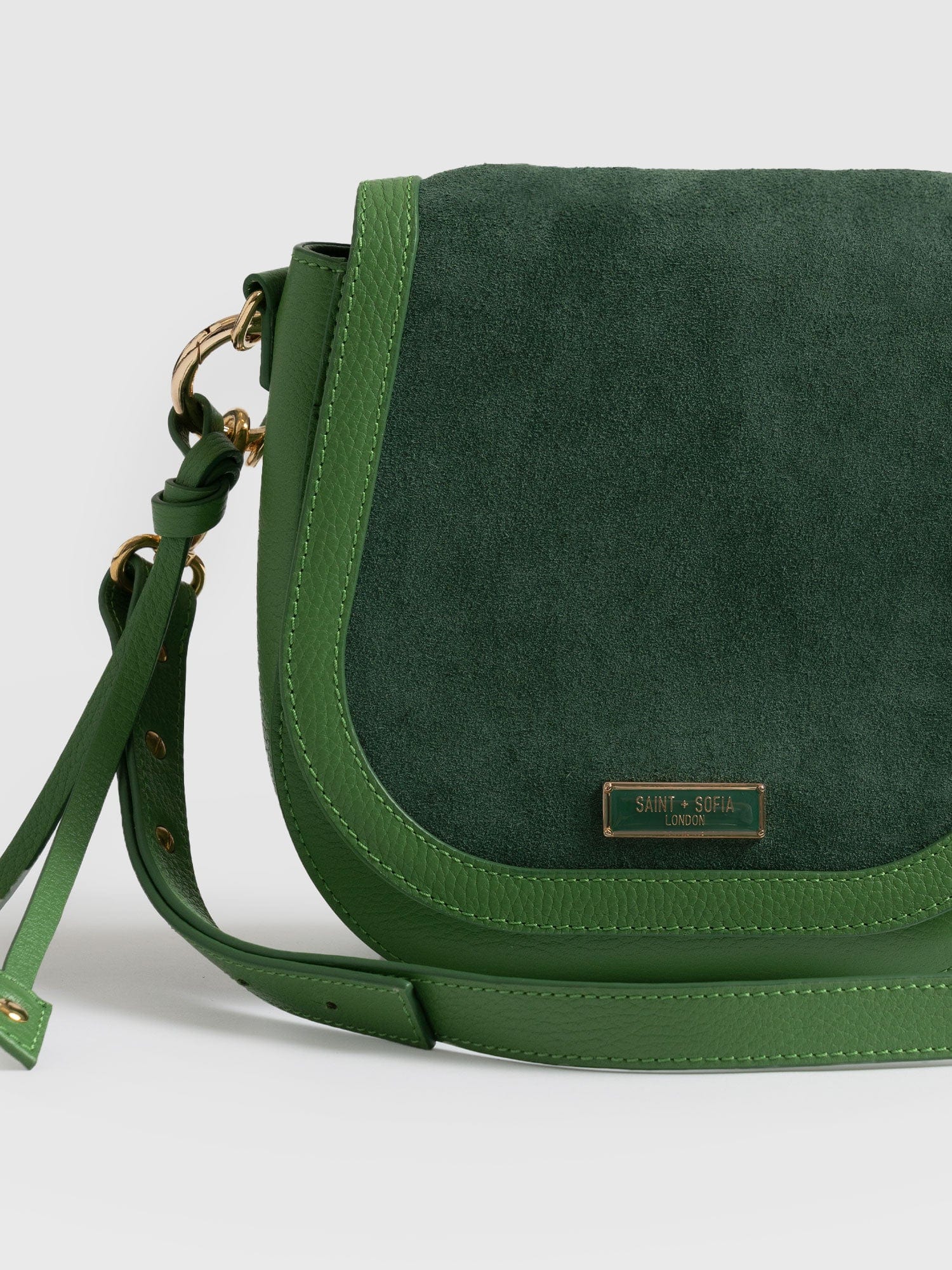 Saddle Bag Green - Women's Handbag | Saint + Sofia® EU